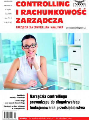 Controlling i Rachunkowość Zarządcza Wydanie 11/2012 - 