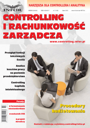 Controlling i Rachunkowość Zarządcza Wydanie 7/2010 - 