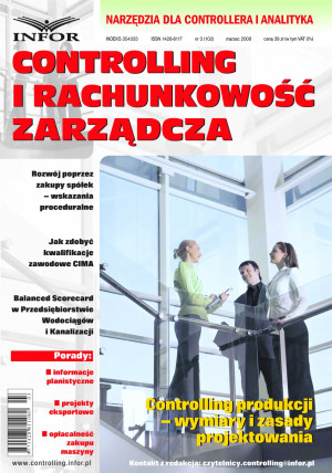 Controlling i Rachunkowość Zarządcza Wydanie 3/2008 - 