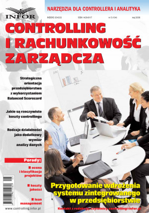 Controlling i Rachunkowość Zarządcza Wydanie 5/2008 - 