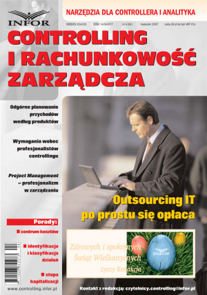 Controlling i Rachunkowość Zarządcza Wydanie 4/2007 - 